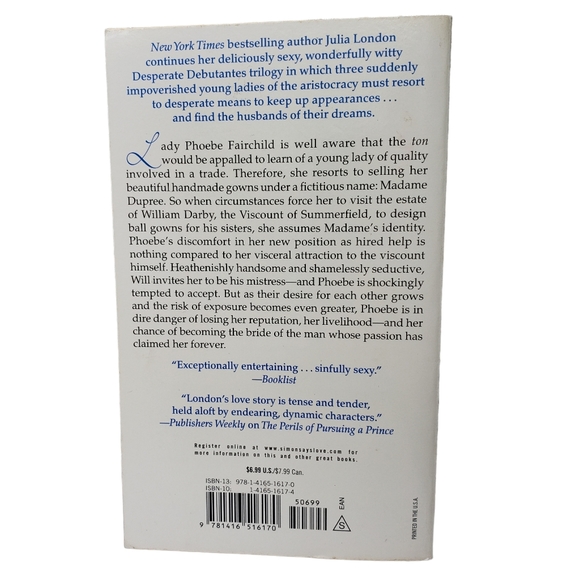 3/$12 Julia London The Dangers of Deceiving a Viscount Paperback Book - Picture 3 of 6